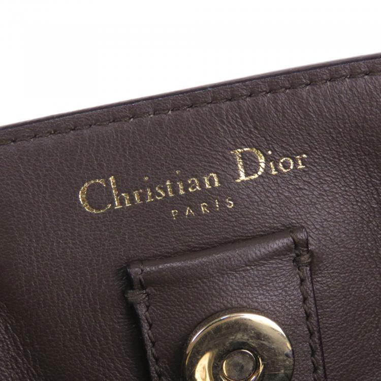 Pre Owned Dior Pink Leather Diorissimo Satchel