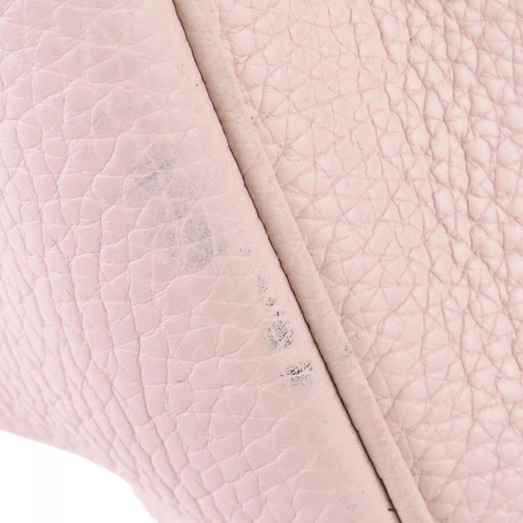 Pre Owned Dior Pink Leather Diorissimo Satchel