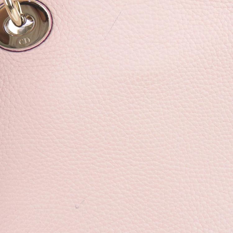 Pre Owned Dior Pink Leather Diorissimo Satchel