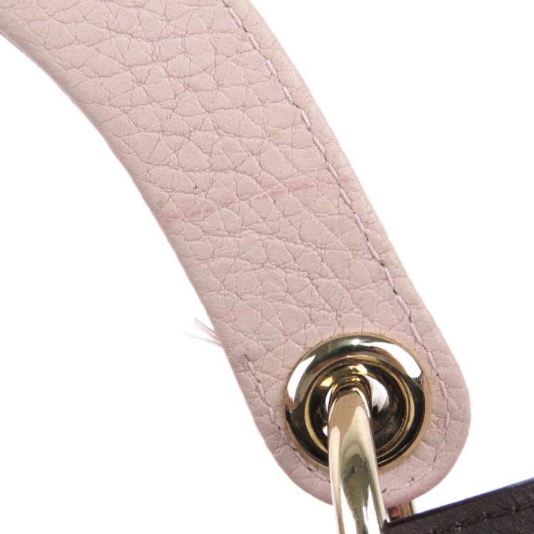 Pre Owned Dior Pink Leather Diorissimo Satchel