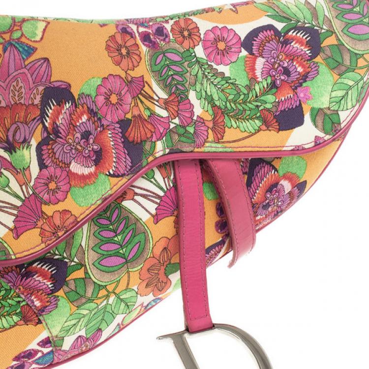Pre Owned Christian Dior Hawaiian Glamour Saddle Bag