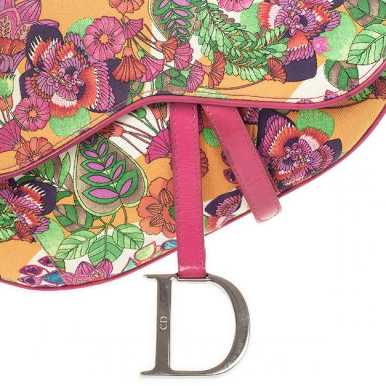 Pre Owned Christian Dior Hawaiian Glamour Saddle Bag