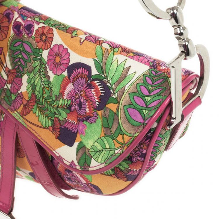 Pre Owned Christian Dior Hawaiian Glamour Saddle Bag