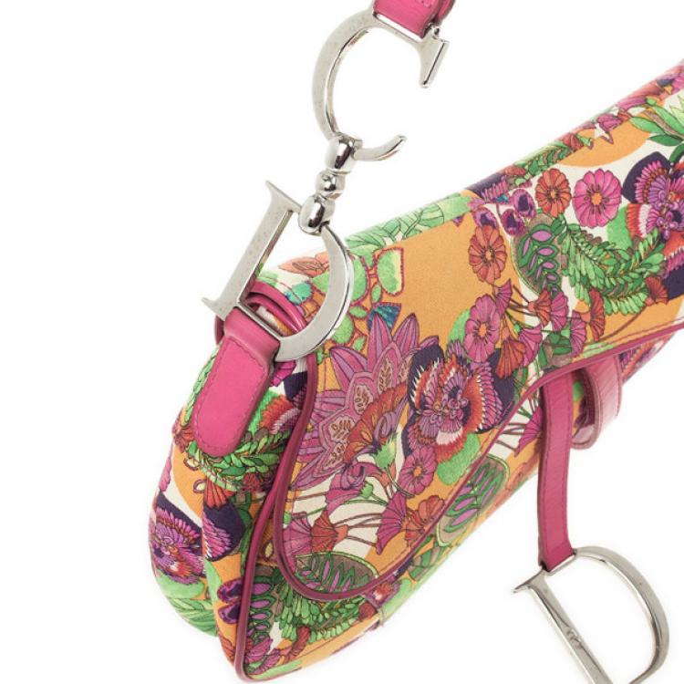Pre Owned Christian Dior Hawaiian Glamour Saddle Bag