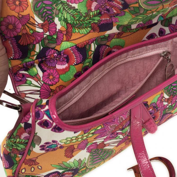 Pre Owned Christian Dior Hawaiian Glamour Saddle Bag