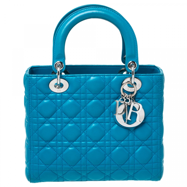 lady dior turquoise bag