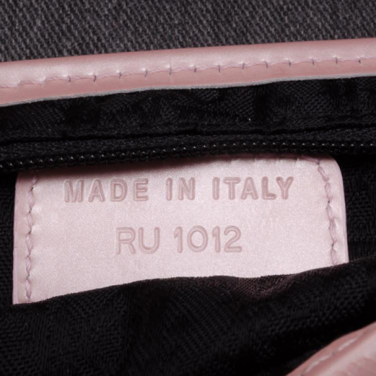 Pre Owned Dior Grey and Pink Saddle Bag