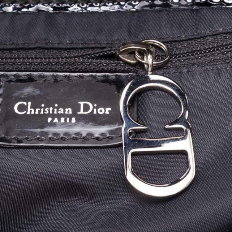 Pre Owned Dior Black Saddle Bag