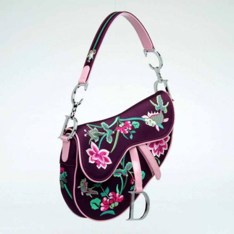 مملوكة مسبقًا Dior Limited Edition Embroidered Saddle Bag