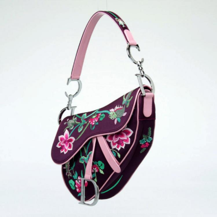 مملوكة مسبقًا Dior Limited Edition Embroidered Saddle Bag