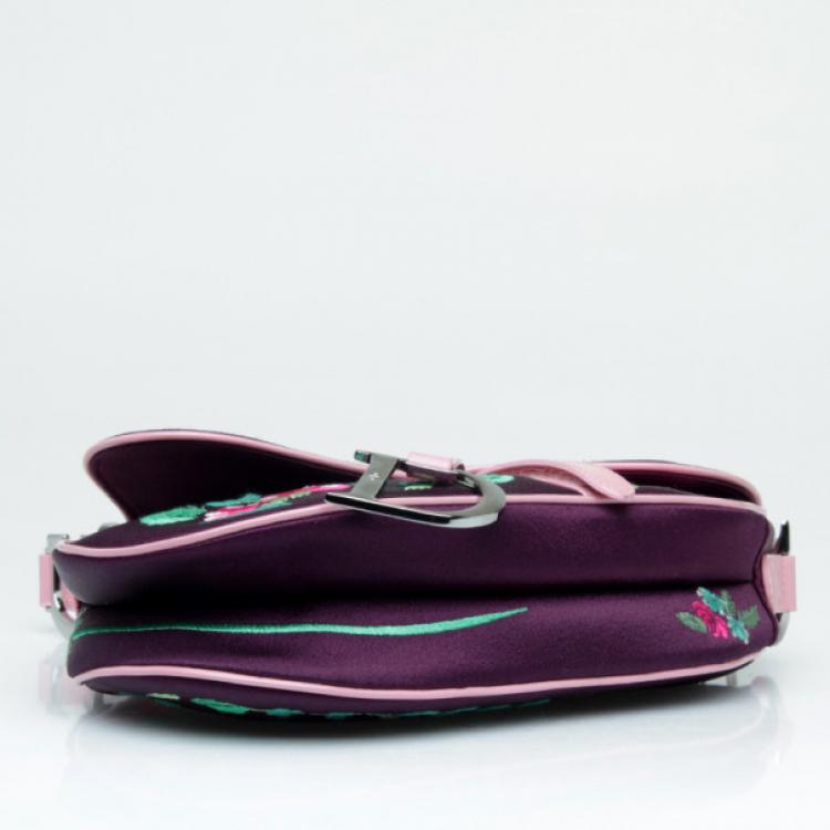 مملوكة مسبقًا Dior Limited Edition Embroidered Saddle Bag
