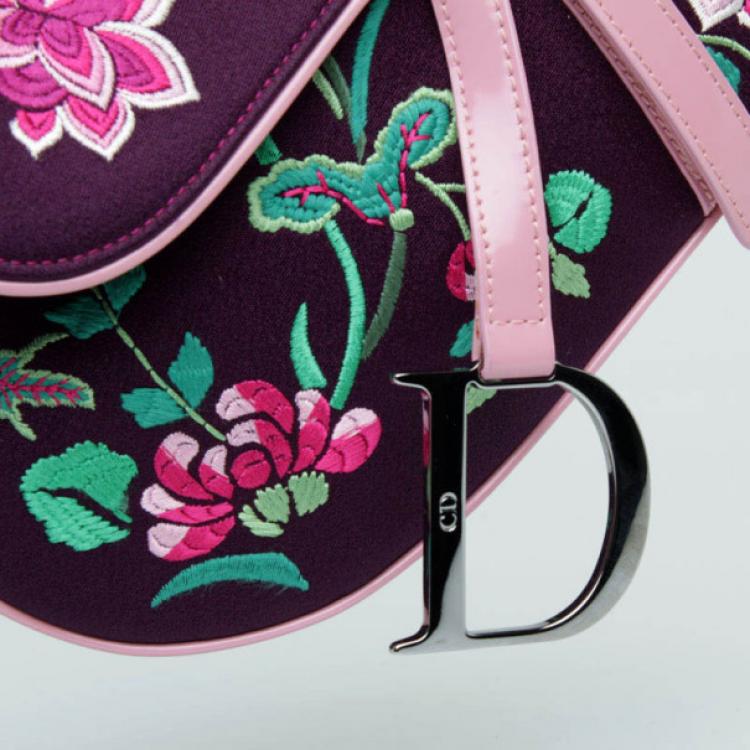 مملوكة مسبقًا Dior Limited Edition Embroidered Saddle Bag