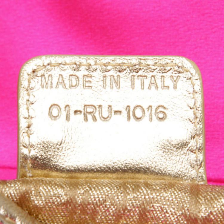 Pre Owned Dior Limited Edition India Saddle Bag