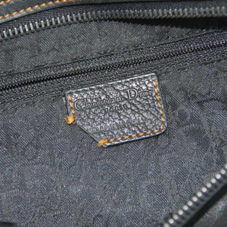 Pre Owned Dior Gaucho Double Flap Saddle Bag