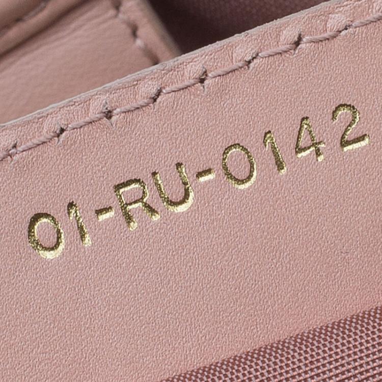 Pre Owned Dior Pink Coated Canvas Medium Panarea Shopper Tote