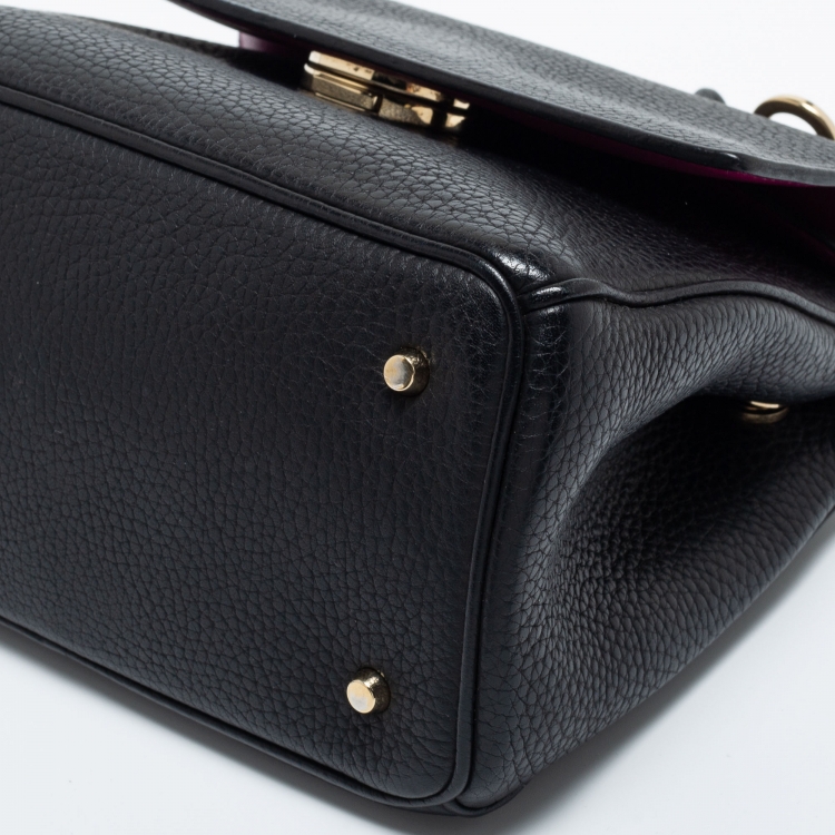 Pre Owned Dior Black Leather Mini Be Dior Top Handle Bag
