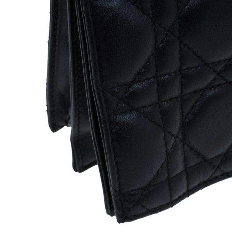 lady dior lambskin clutch