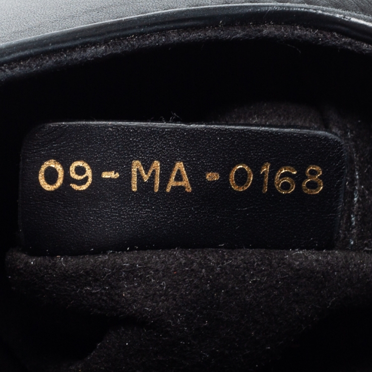 Pre Owned Dior Black Leather Mini Saddle Bag