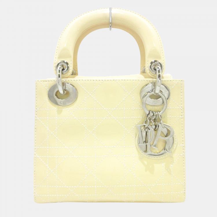 cream lady dior bag