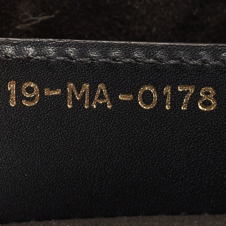 Pre Owned Dior Black Leather Medium Saddle Bag