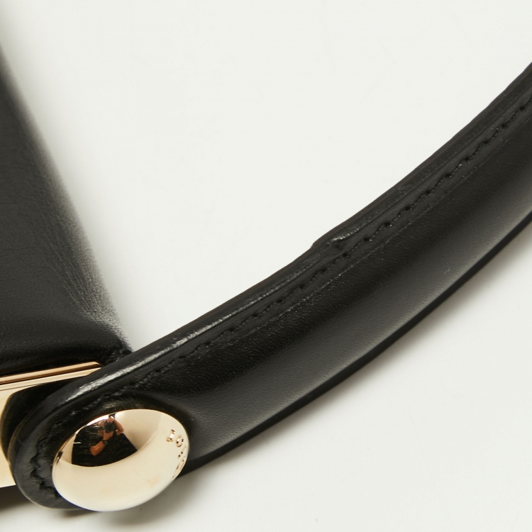 Pre Owned Dior Black Leather Babe Vanity Top Handle Bag