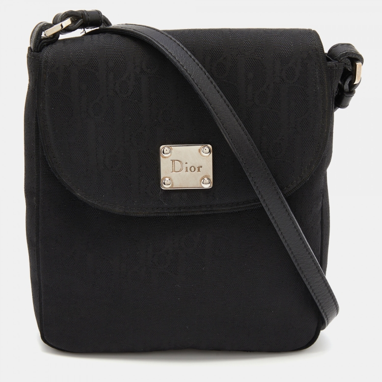 Dior Black Canvas and Leather Vintage Flap Crossbody Bag Dior | The Luxury  Closet