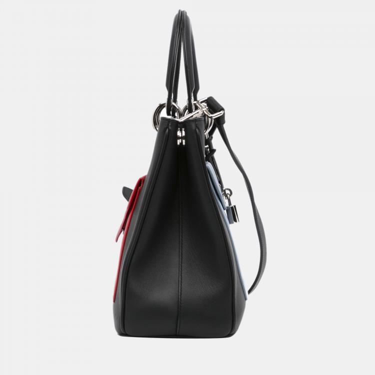 Pre Owned Dior Black Diorissimo Pocket Satchel