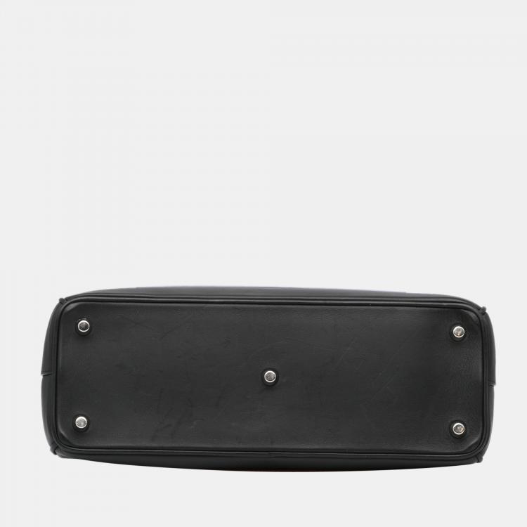 Pre Owned Dior Black Diorissimo Pocket Satchel