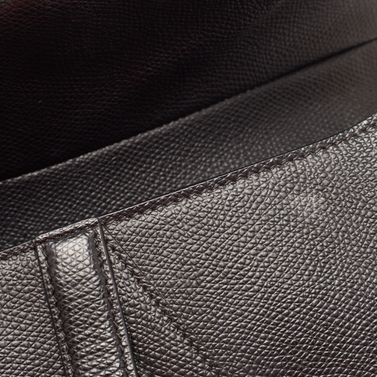 Pre Owned Dior Black Grained Leather Saddle Bag