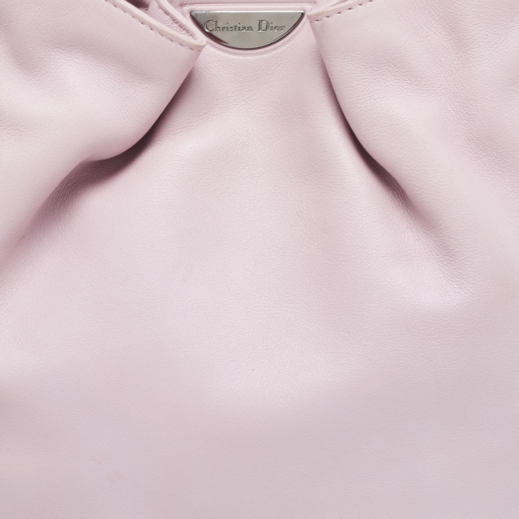 Pre Owned Dior Pink Leather Malice Pearl Hobo