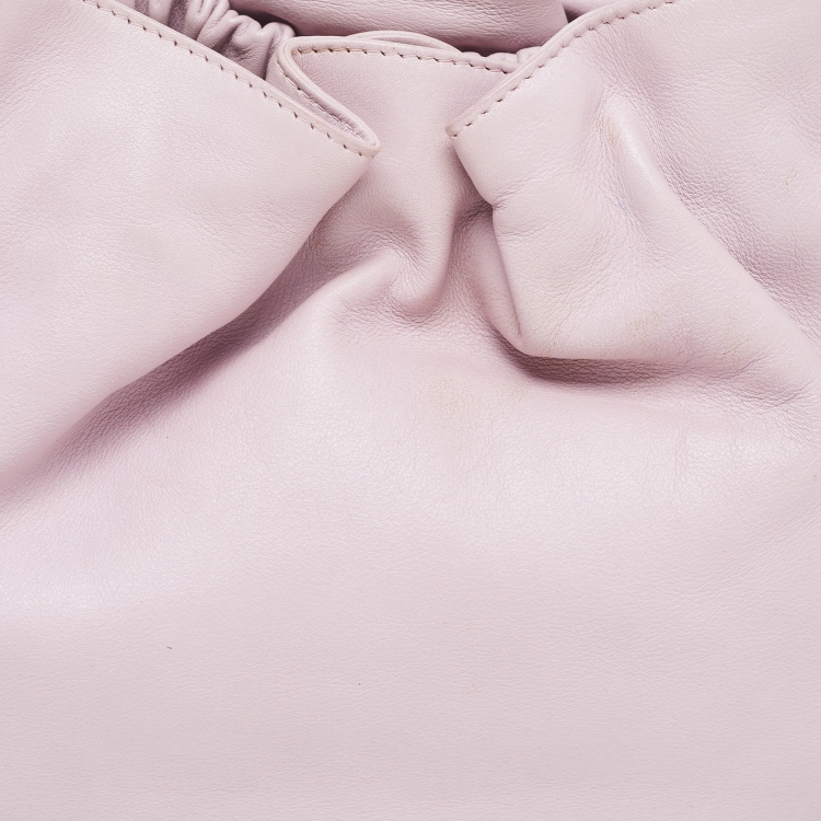 Pre Owned Dior Pink Leather Malice Pearl Hobo