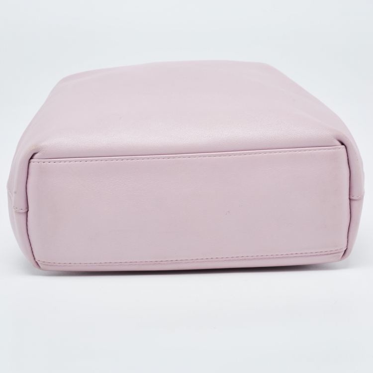 Pre Owned Dior Pink Leather Malice Pearl Hobo