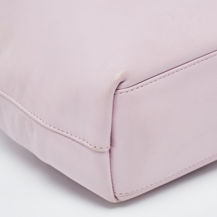 Pre Owned Dior Pink Leather Malice Pearl Hobo