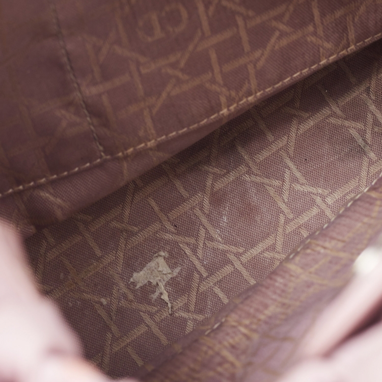 Pre Owned Dior Pink Leather Malice Pearl Hobo