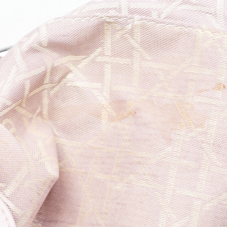 Pre Owned Dior Pink Leather Malice Pearl Hobo