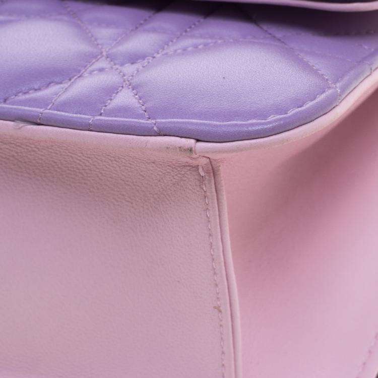 Pre Owned Dior Tri Color Cannage Leather Miss Dior Promenade Pouch