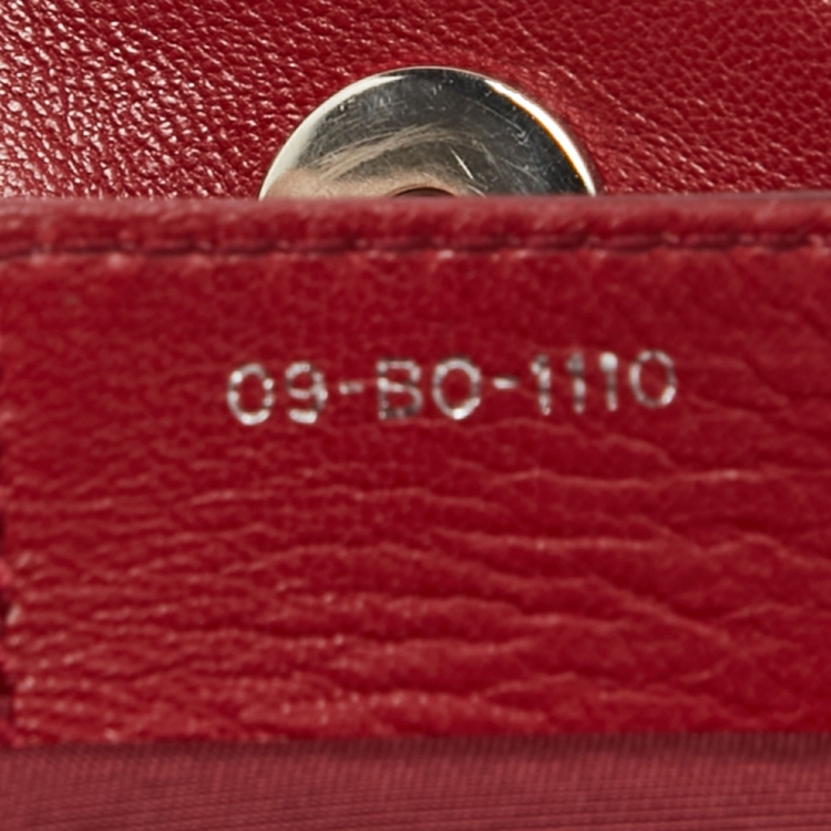 Pre Owned Dior Red Cannage Leather Le Trente Hobo