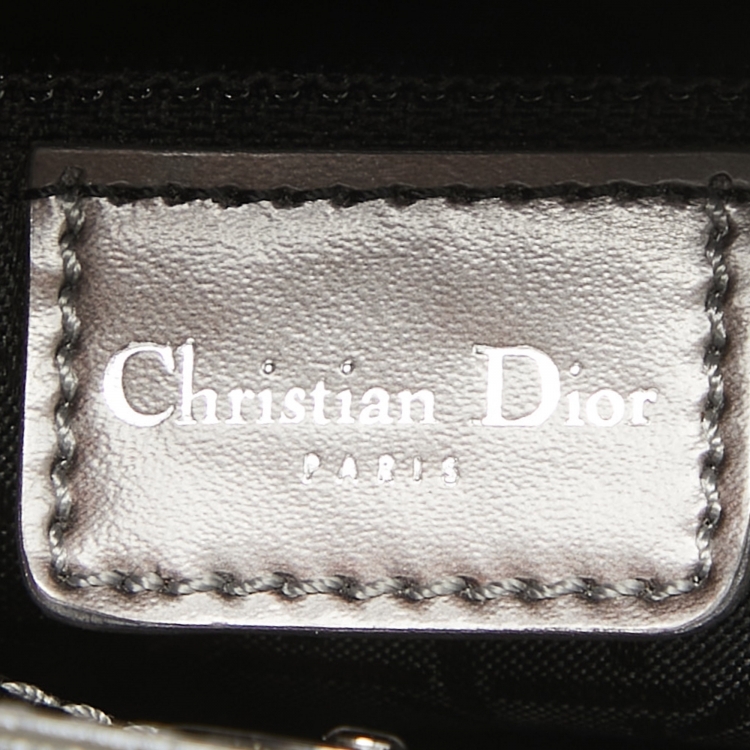 Pre Owned Dior Plum Glazed Leather Malice Tote