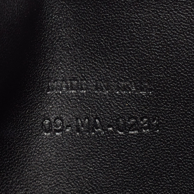 Pre Owned Dior Black Cannage Leather Large Caro Daily Pouch