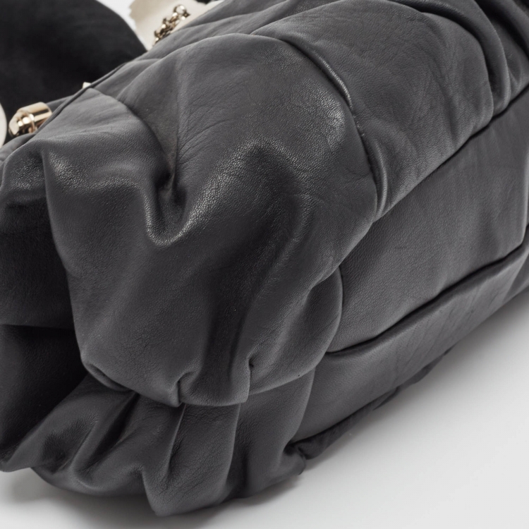 Pre Owned  Dior Black Leather Jazz Club Bag