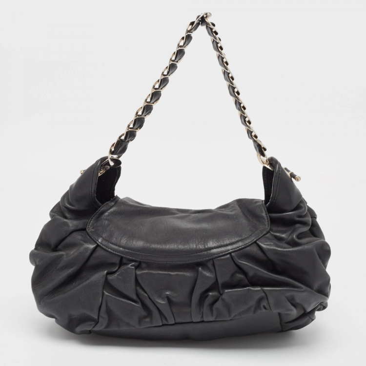 Pre Owned  Dior Black Leather Jazz Club Bag