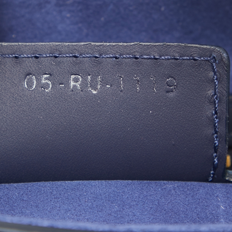 مملوكة مسبقًا Dior Navy Blue Ultra Matte Leather Saddle Bag