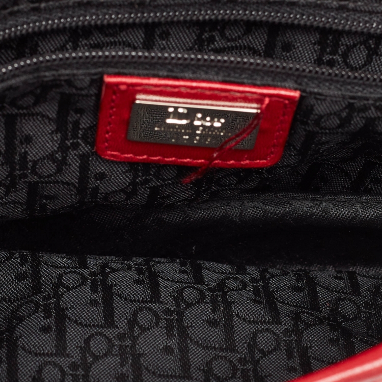 Pre Owned Dior Multicolor Printed Fabric and Leather Limited Edition 0756 Victim Saddle Bag