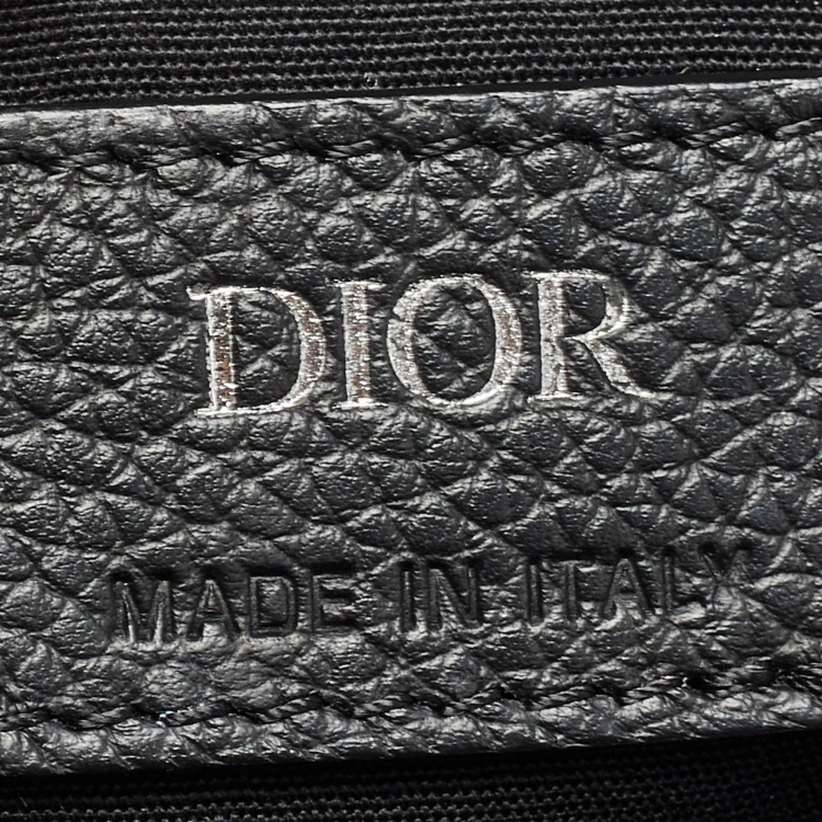 Pre Owned Dior Black/Beige Oblique Canvas and Leather Rider Backpack