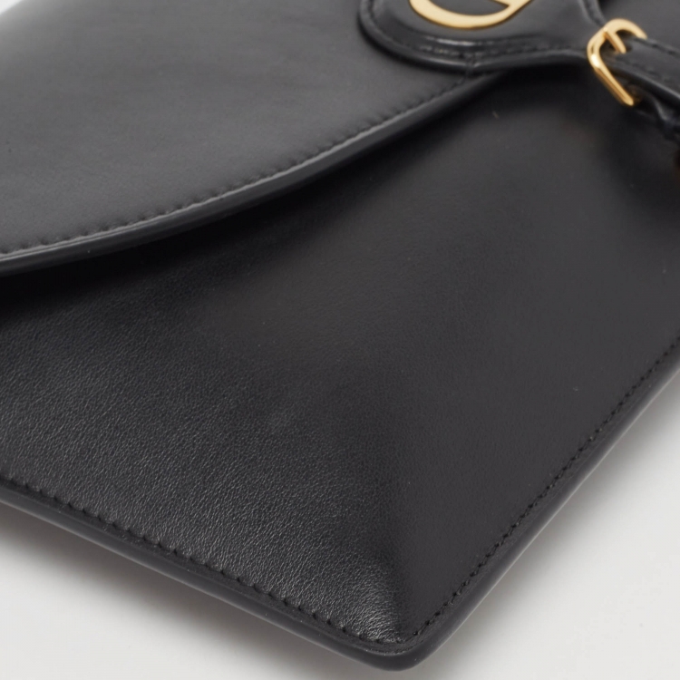 Pre Owned Dior Black Leather Bobby Pouch