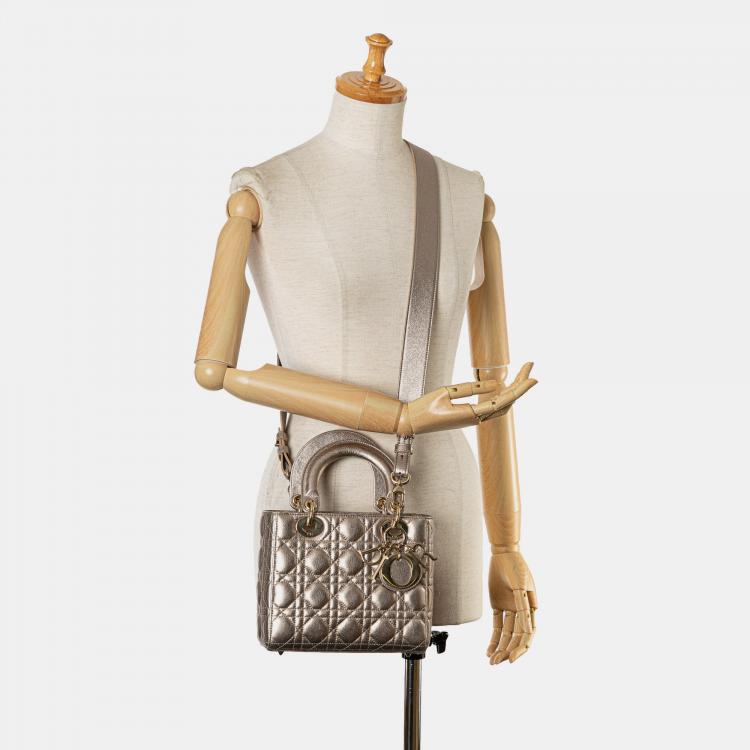 مملوكة مسبقًا Dior Small Lambskin Cannage My ABCDior Lady Dior