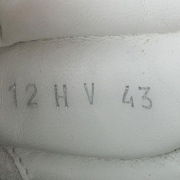 Pre Owned Dior Two-Tone Leather High Top Sneakers Size 43