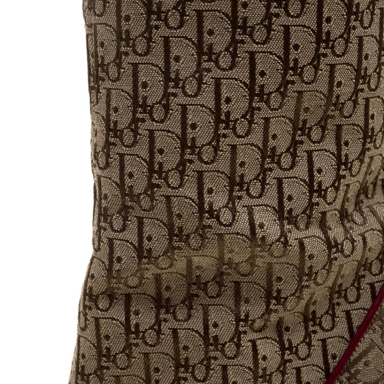 Pre Owned Dior Light Brown Canvas Diorissimo Boots Size 37