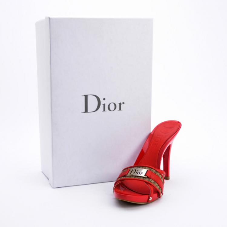 christian dior slides black and gold