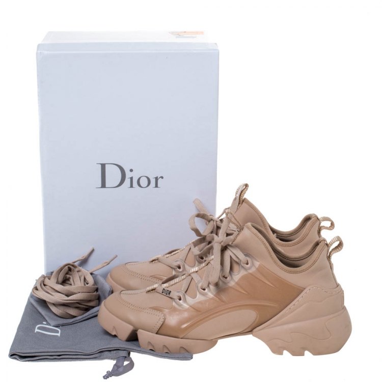 Dior Beige Stretch Fabric And Leather 
